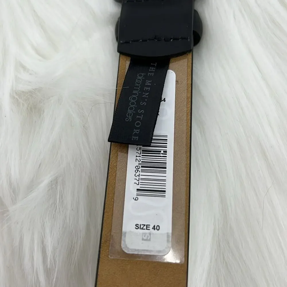 Bloomingdale's The Men's Store Full Grain Cowhide Belt - Black - 40 - NWT